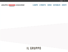 Tablet Screenshot of gruppoconcorde.it